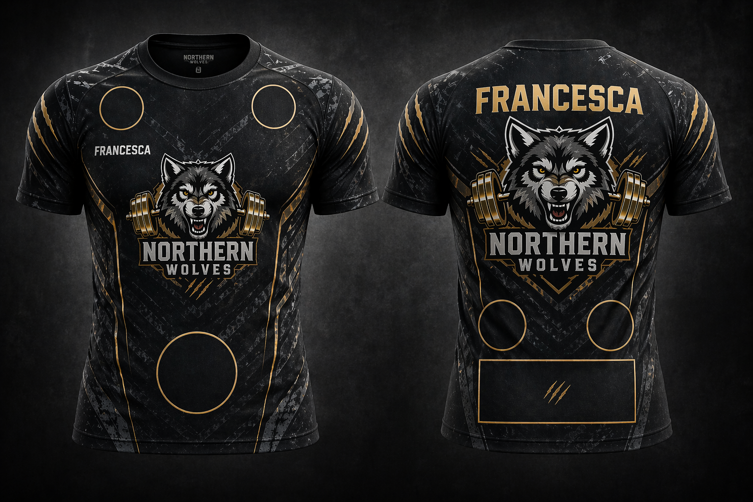 Mockup Camiseta Northern Wolves